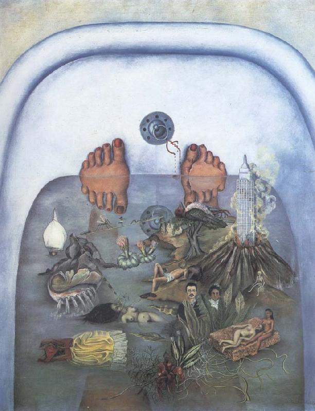Frida Kahlo What the water gave me oil painting image